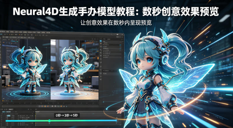 Neural4D生成手办模型教程，让创意效果在数秒内呈现预览汇创网-网创项目_汇创网_中创网_福缘网_冒泡网_网创项目平台汇创网