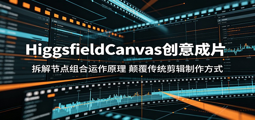 HiggsfieldCanvas创意成片：拆解节点组合运作原理，颠覆传统剪辑制作方式汇创网-网创项目_汇创网_中创网_福缘网_冒泡网_网创项目平台汇创网