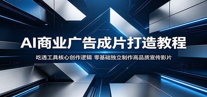 AI商业广告成片打造教程：吃透工具核心创作逻辑，零基础独立制作高品质宣传影片汇创网-网创项目_汇创网_中创网_福缘网_冒泡网_网创项目平台汇创网