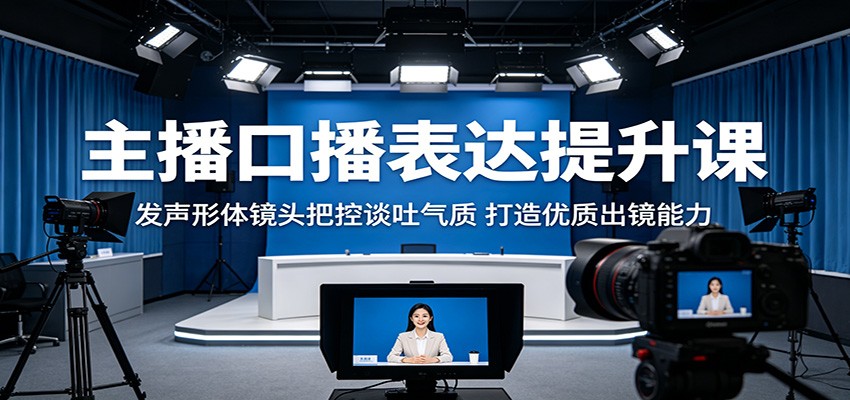 主播口播表达提升课：发声形体镜头把控谈吐气质，打造优质出镜能力汇创网-网创项目_汇创网_中创网_福缘网_冒泡网_网创项目平台汇创网