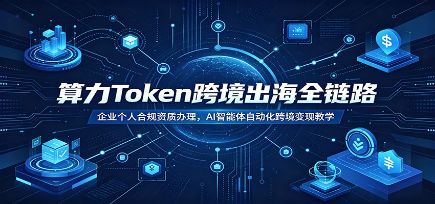算力Token跨境出海全链路：企业个人合规资质办理，AI智能体自动化跨境变现教学汇创网-网创项目_汇创网_中创网_福缘网_冒泡网_网创项目平台汇创网