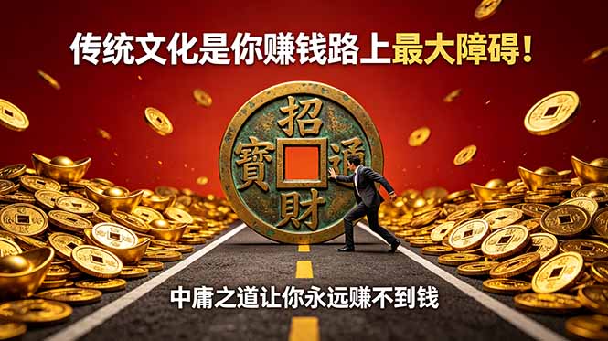 (18872期)付费文章:传统文化是你赚钱路上最大障碍!中庸之道让你永远赚不到钱汇创网-网创项目_汇创网_中创网_福缘网_冒泡网_网创项目平台汇创网