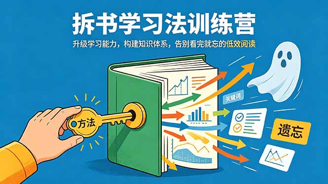 （18874期）拆书学习法训练营，升级学习能力，构建知识体系，，告别看完就忘的低效阅读汇创网-网创项目_汇创网_中创网_福缘网_冒泡网_网创项目平台汇创网