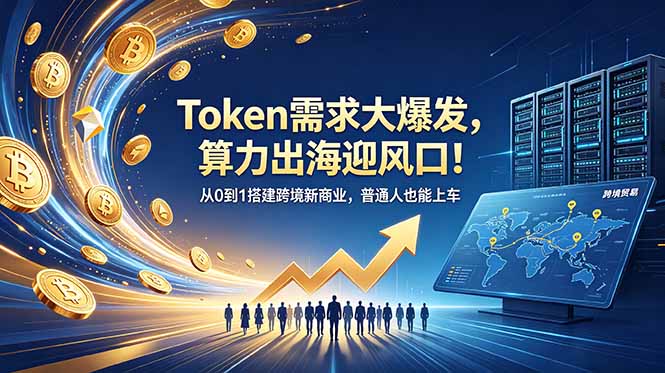 (18889期)Token需求大爆发,算力出海迎风口!从0到1搭建跨境新商业,普通人也能上车汇创网-网创项目_汇创网_中创网_福缘网_冒泡网_网创项目平台汇创网