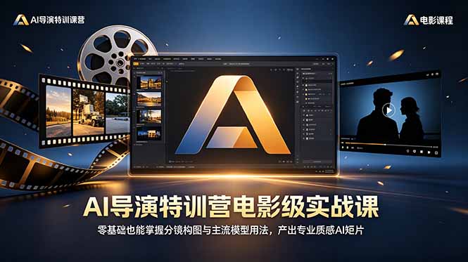 (18801期)AI导演特训营电影级实战课,零基础也能掌握分镜构图与主流模型用法,产出专业质感AI短片汇创网-网创项目_汇创网_中创网_福缘网_冒泡网_网创项目平台汇创网