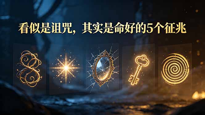 （19089期）付费文章：看似是诅咒，其实是命好的5个征兆汇创网-网创项目_汇创网_中创网_福缘网_冒泡网_网创项目平台汇创网