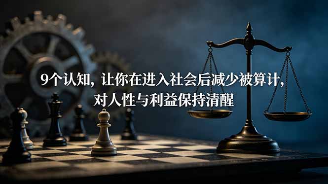 （19042期）付费文章：9个认知，让你在进入社会后减少被算计，对人性与利益保持清醒汇创网-网创项目_汇创网_中创网_福缘网_冒泡网_网创项目平台汇创网