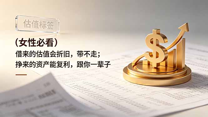 （19043期）付费文章：（女性必看）借来的估值会折旧，带不走；挣来的资产能复利，跟你一辈子汇创网-网创项目_汇创网_中创网_福缘网_冒泡网_网创项目平台汇创网
