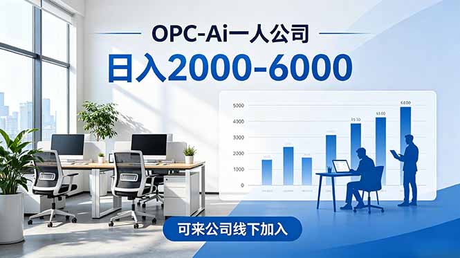 (18809期)2026创业新风口—OPC一人公司模式震撼首发!日收益2000-6000+,项目绿色长久,安全稳健,合...汇创网-网创项目_汇创网_中创网_福缘网_冒泡网_网创项目平台汇创网