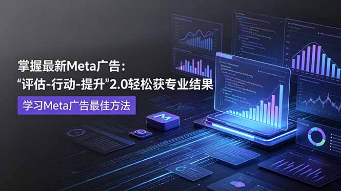（18972期）掌握最新的Meta广告，通过“评估-行动-提升”2.0版本轻松获得专业级结果。学习目前学习Meta广告的最佳方法汇创网-网创项目_汇创网_中创网_福缘网_冒泡网_网创项目平台汇创网