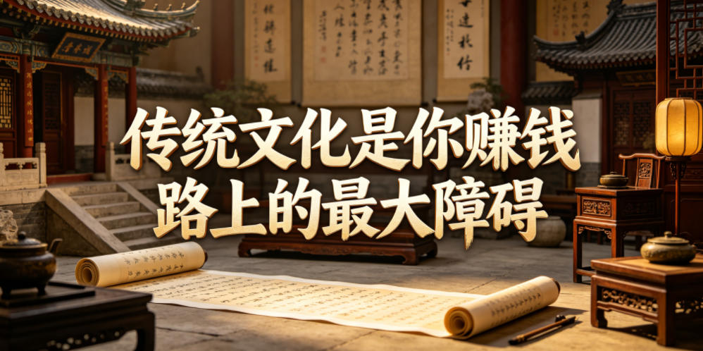 付费文章:传统文化是你賺钱路上的最大障碍汇创网-网创项目_汇创网_中创网_福缘网_冒泡网_网创项目平台汇创网
