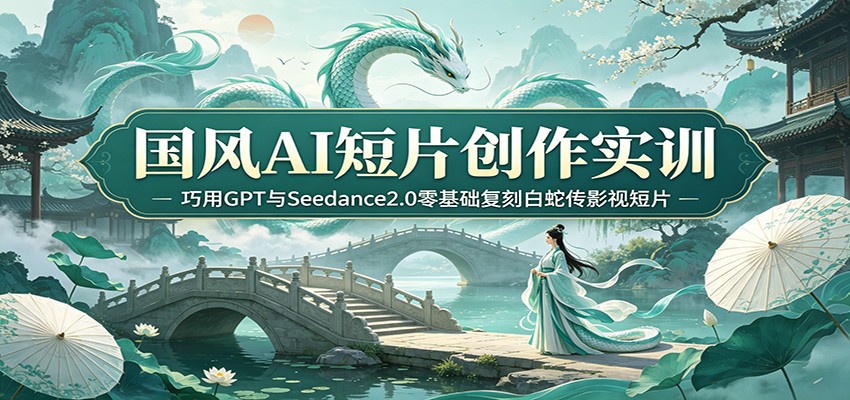 国风AI短片创作实训：巧用GPT与Seedance2.0零基础复刻白蛇传影视短片汇创网-网创项目_汇创网_中创网_福缘网_冒泡网_网创项目平台汇创网