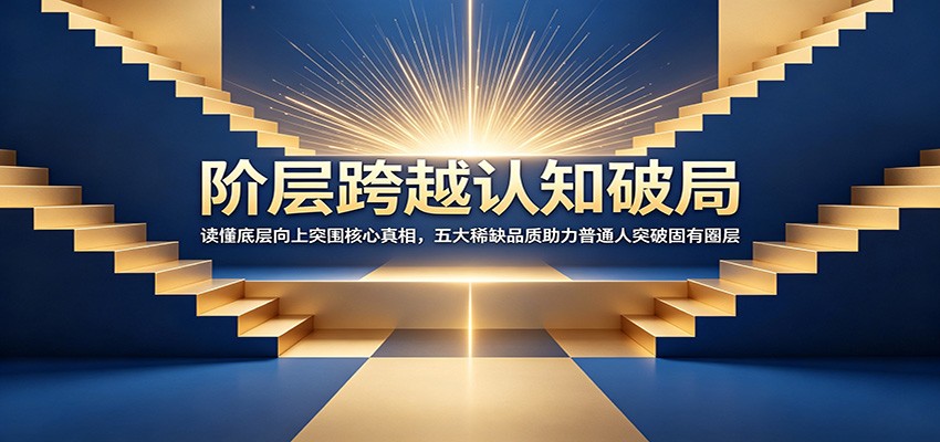 阶层跨越认知破局：读懂底层向上突围核心真相，五大稀缺品质助力普通人突破固有圈层汇创网-网创项目_汇创网_中创网_福缘网_冒泡网_网创项目平台汇创网