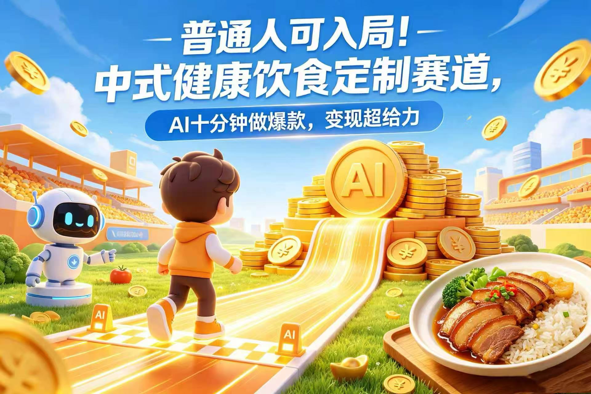 普通人可入局!中式健康饮食定制赛道,AI 十分钟做爆款,变现超给力汇创网-网创项目_汇创网_中创网_福缘网_冒泡网_网创项目平台汇创网
