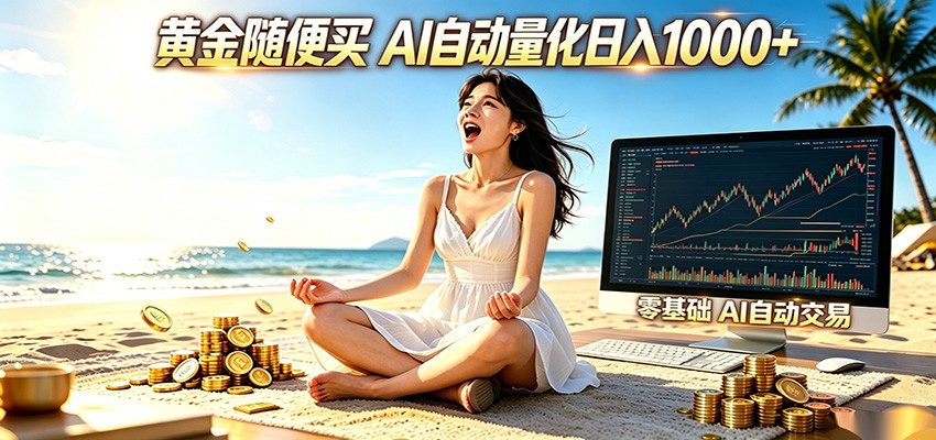 黄金随便买？AI自动外汇量化交易 在家当皇帝 日入1000+汇创网-网创项目_汇创网_中创网_福缘网_冒泡网_网创项目平台汇创网