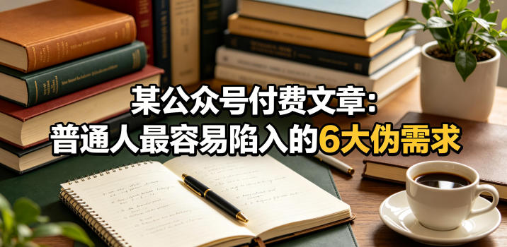 某公众号付费文章：普通人最容易陷入的6大伪需求汇创网-网创项目_汇创网_中创网_福缘网_冒泡网_网创项目平台汇创网