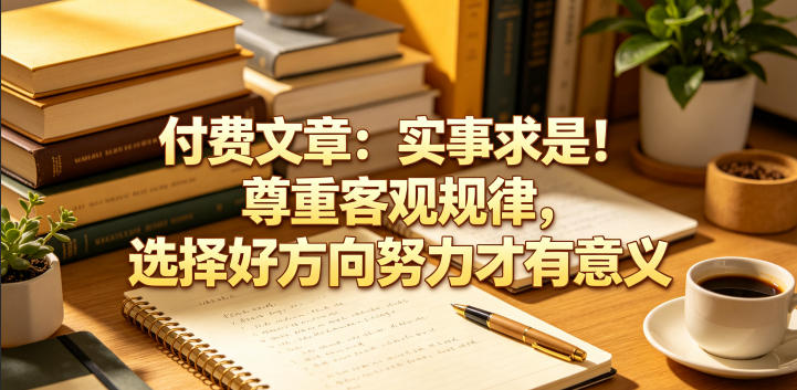 付费文章：实事求是！尊重客观规律，选择好方向努力才有意义汇创网-网创项目_汇创网_中创网_福缘网_冒泡网_网创项目平台汇创网