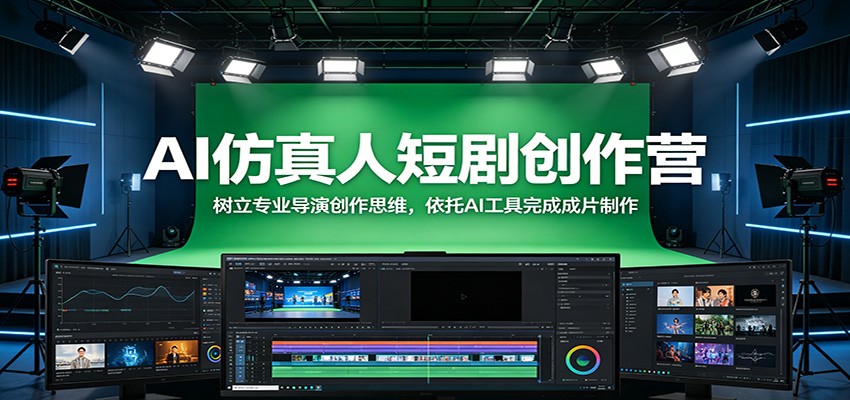 AI仿真人短剧创作营：树立专业导演创作思维，依托AI工具完成成片制作汇创网-网创项目_汇创网_中创网_福缘网_冒泡网_网创项目平台汇创网