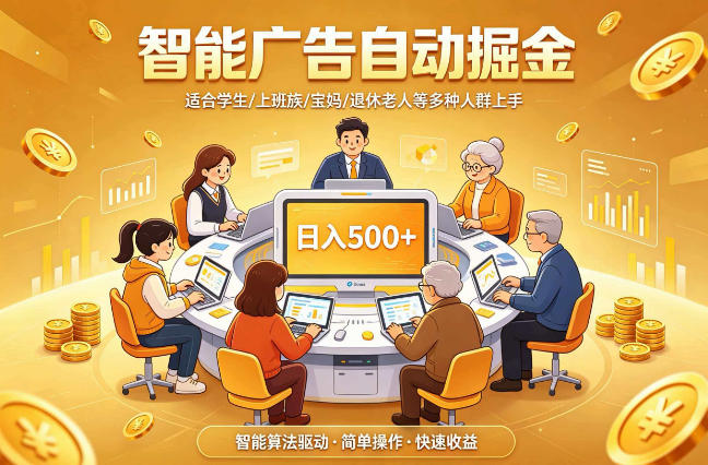 2026年最好做的项目：自动掘金项目，小白轻易上手，单日轻松收入500+【揭秘】汇创网-网创项目_汇创网_中创网_福缘网_冒泡网_网创项目平台汇创网