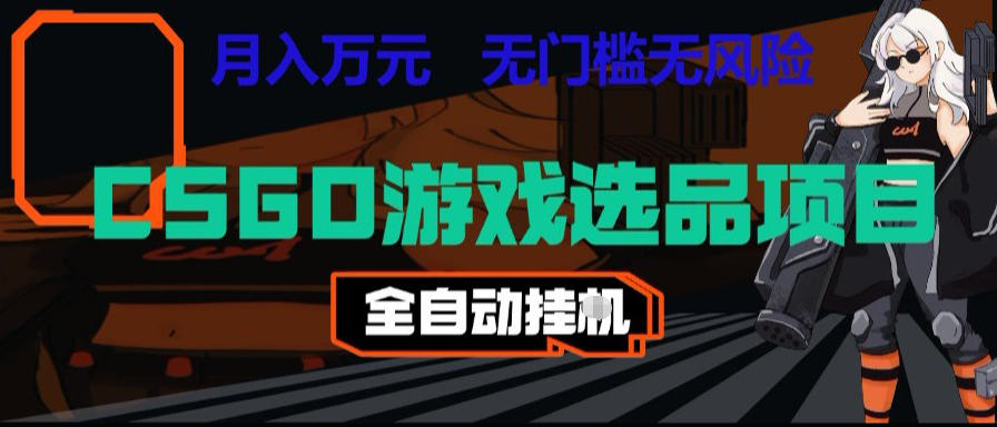 CSGO游戏自动扫货项目，全自动运行，月入1W，无风险，长期稳定可以做【揭秘】汇创网-网创项目_汇创网_中创网_福缘网_冒泡网_网创项目平台汇创网