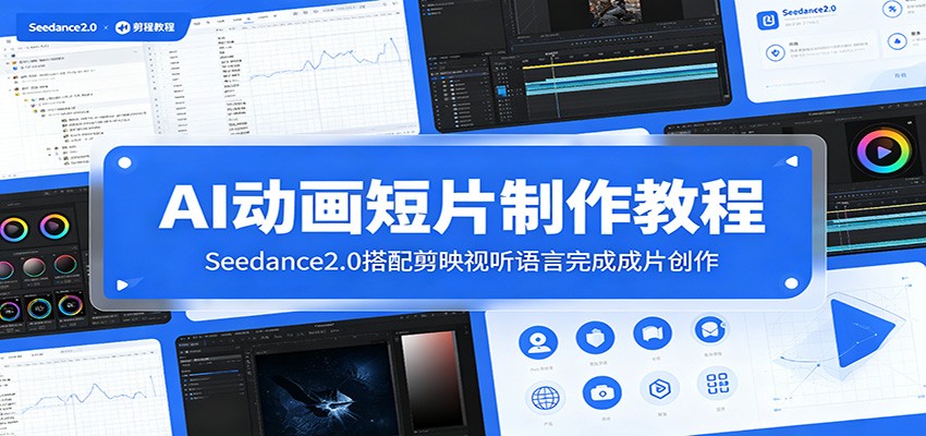 AI动画短片制作教程:Seedance2.0搭配剪映视听语言完成成片创作汇创网-网创项目_汇创网_中创网_福缘网_冒泡网_网创项目平台汇创网