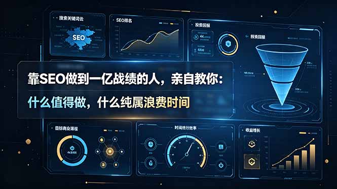 （19197期）靠SEO做到一亿战绩的人，亲自教你：什么值得做，什么纯属浪费时间【原创双语字幕】汇创网-网创项目_汇创网_中创网_福缘网_冒泡网_网创项目平台汇创网