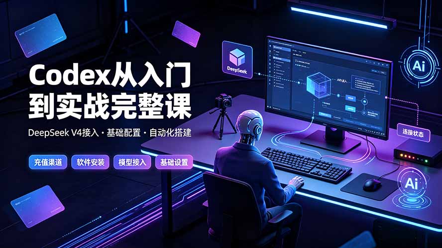 （19257期）Codex从入门到实战完整课｜充值·安装·接入DeepSeek，记忆·插件·Skill·CLI·MCP全拆解汇创网-网创项目_汇创网_中创网_福缘网_冒泡网_网创项目平台汇创网