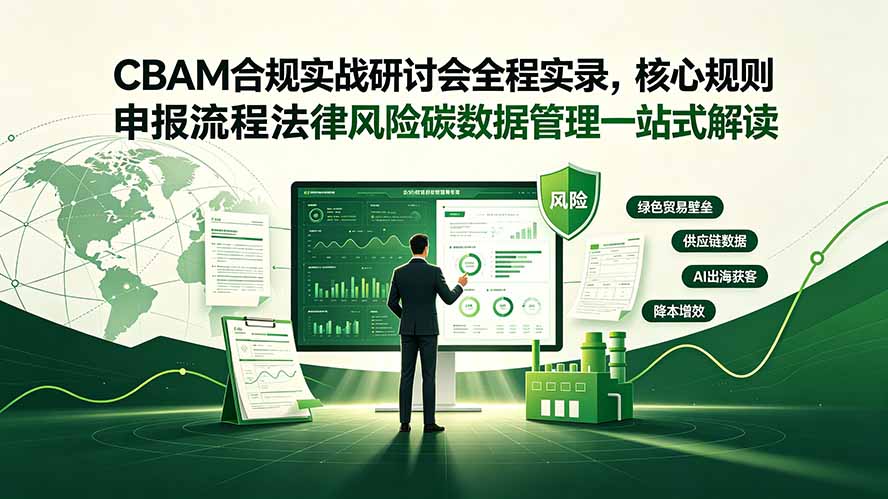 （19235期）CBAM合规实战研讨会全程实录，核心规则申报流程法律风险碳数据管理一站式解读汇创网-网创项目_汇创网_中创网_福缘网_冒泡网_网创项目平台汇创网