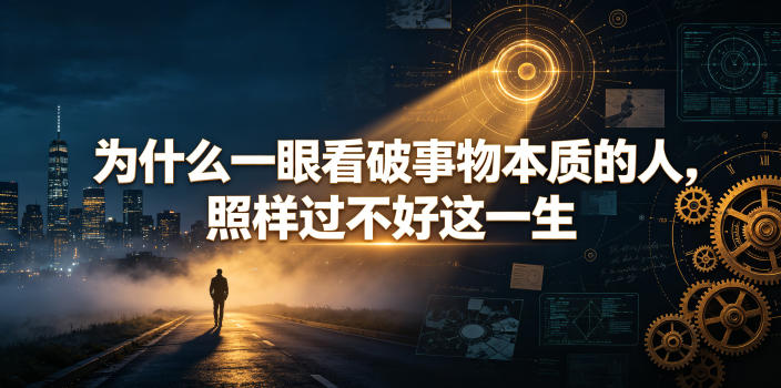 付费文章：为什么一眼看破事物本质的人，照样过不好这一生汇创网-网创项目_汇创网_中创网_福缘网_冒泡网_网创项目平台汇创网