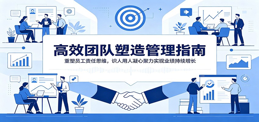 高效团队塑造管理指南：重塑员工责任思维，识人用人凝心聚力实现业绩持续增长汇创网-网创项目_汇创网_中创网_福缘网_冒泡网_网创项目平台汇创网