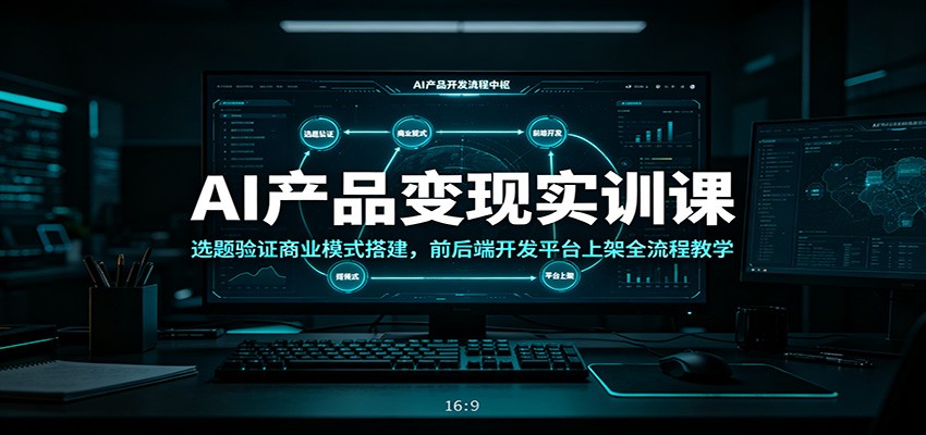 AI产品变现实训课：选题验证商业模式搭建，前后端开发平台上架全流程教学汇创网-网创项目_汇创网_中创网_福缘网_冒泡网_网创项目平台汇创网
